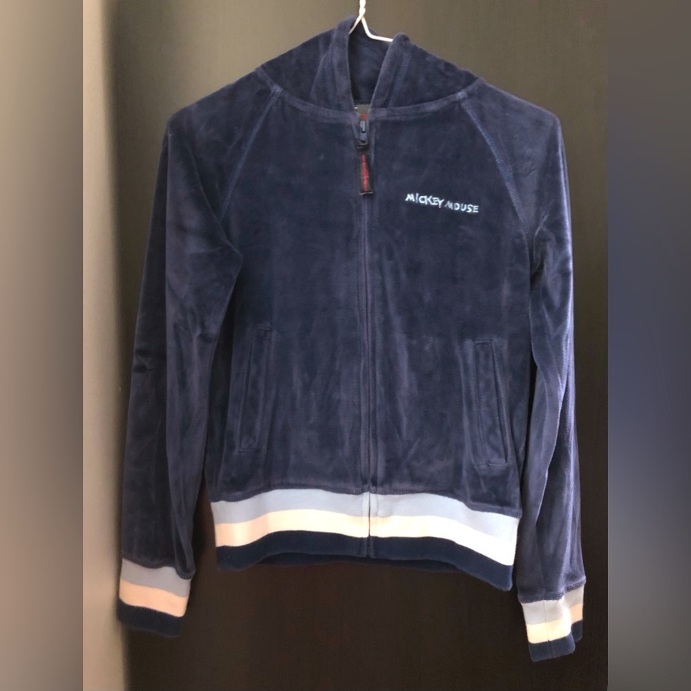 Blue Mickey Mouse Suede hoodie